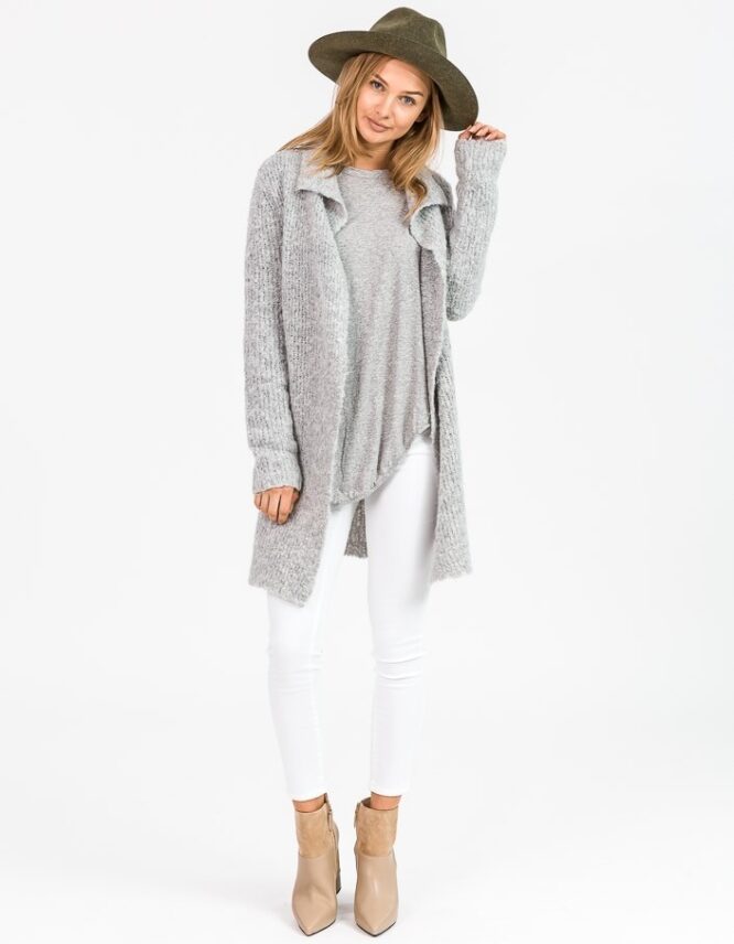 Womens Boucle Cardigan